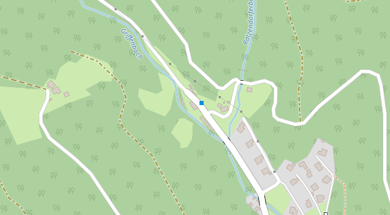 Pension auf Satellitenbild