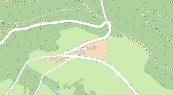 Pension auf Satellitenbild