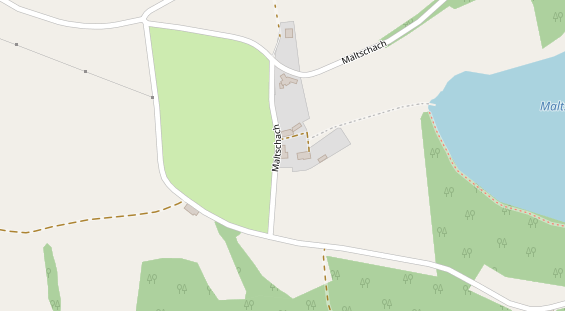 Pension auf Satellitenbild