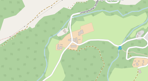 Pension auf Satellitenbild