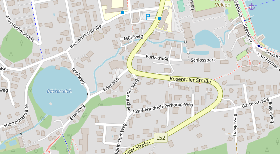 Pension auf Satellitenbild