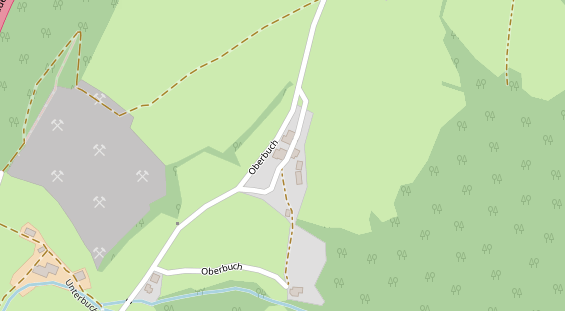 Pension auf Satellitenbild