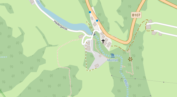 Pension auf Satellitenbild