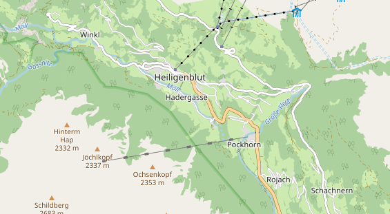 Pension auf Karte