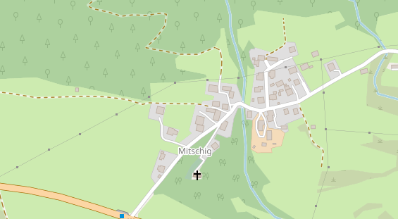 Pension auf Satellitenbild