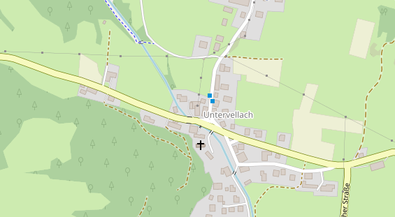 Pension auf Satellitenbild