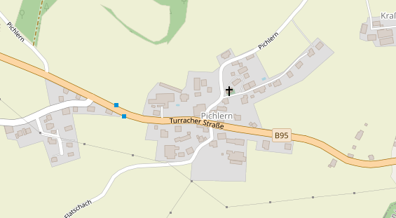 Pension auf Satellitenbild