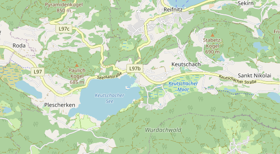 Pension auf Karte