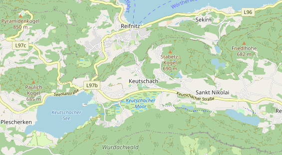 Pension auf Karte
