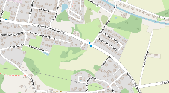 Pension auf Satellitenbild