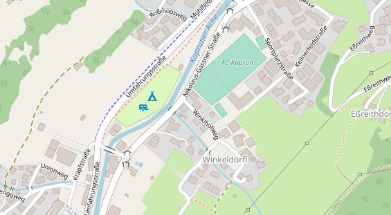 Pension auf Satellitenbild