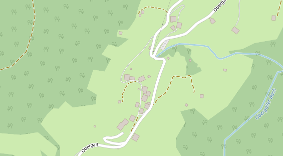 Pension auf Satellitenbild