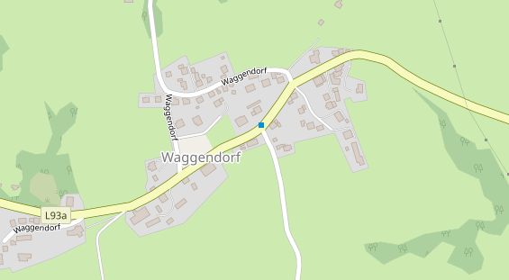 Pension auf Satellitenbild