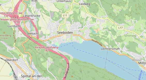 Pension auf Karte