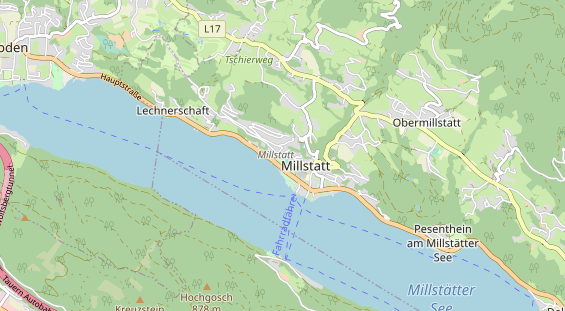 Pension auf Karte