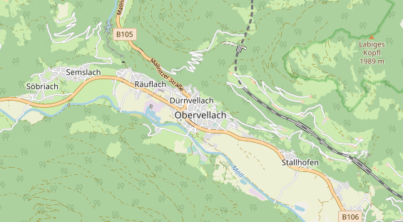 Pension auf Karte