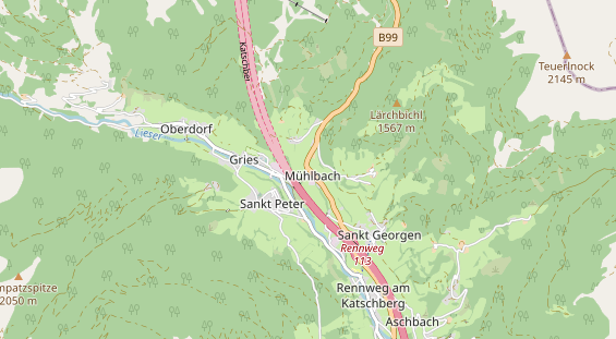 Pension auf Karte