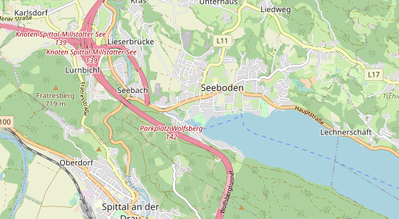 Pension auf Karte