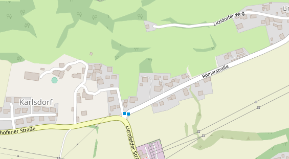 Pension auf Satellitenbild