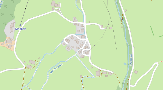 Pension auf Satellitenbild