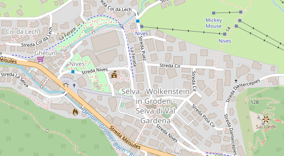 Pension auf Satellitenbild