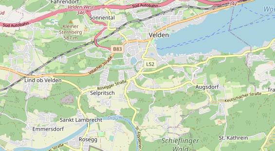 Pension auf Karte
