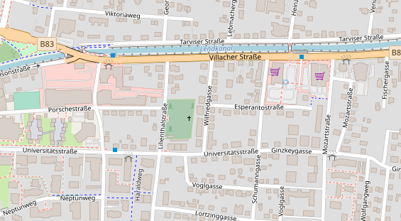 Pension auf Satellitenbild