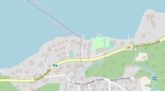 Pension auf Satellitenbild