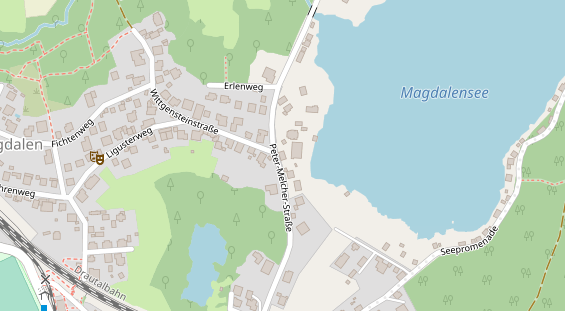 Pension auf Satellitenbild