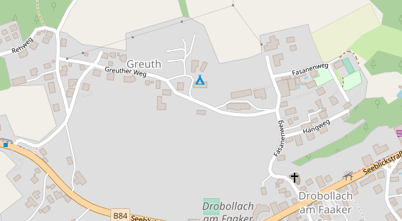 Pension auf Satellitenbild