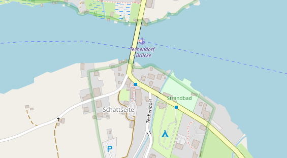 Pension auf Satellitenbild