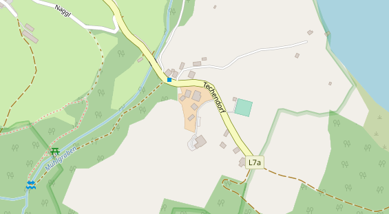 Pension auf Satellitenbild