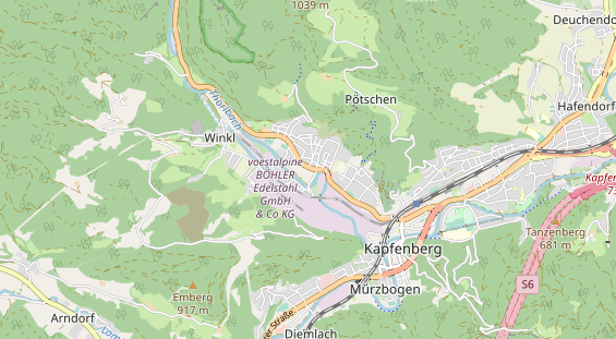 Pension auf Karte
