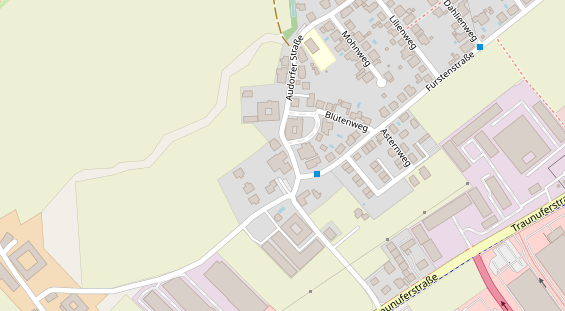 Pension auf Satellitenbild