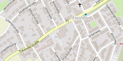 Pension auf Satellitenbild