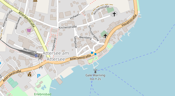 Pension auf Satellitenbild