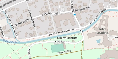 Pension auf Satellitenbild