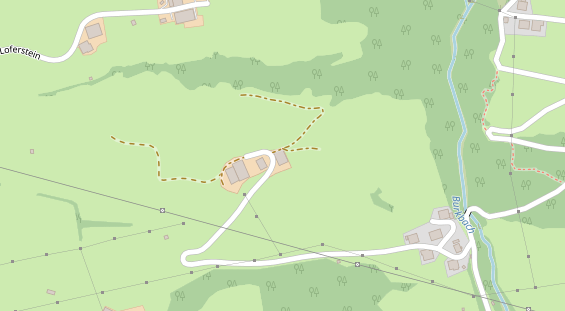 Pension auf Satellitenbild