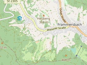 Pension auf Karte