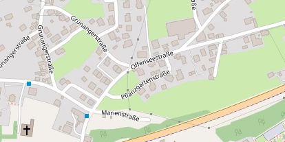 Pension auf Satellitenbild