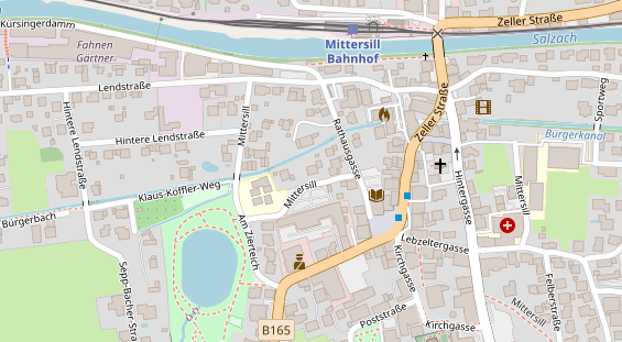 Pension auf Satellitenbild