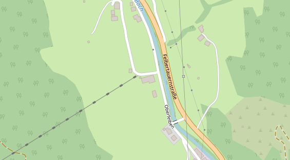 Pension auf Satellitenbild