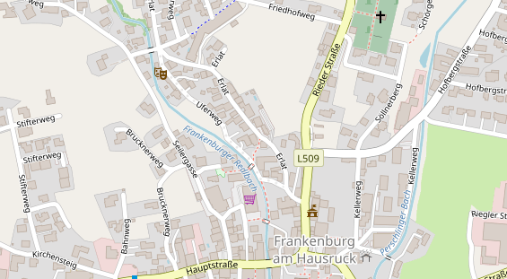 Pension auf Satellitenbild