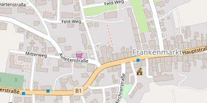 Pension auf Satellitenbild