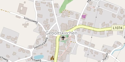 Pension auf Satellitenbild