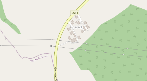 Pension auf Satellitenbild