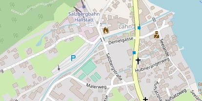 Pension auf Satellitenbild
