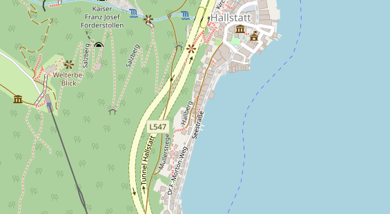 Pension auf Satellitenbild