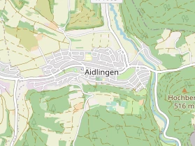 Pension auf Karte