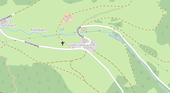 Pension auf Satellitenbild